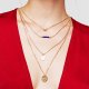 Women layered necklace long necklace wrapped multi-layer necklace heart necklace fashion jewelry