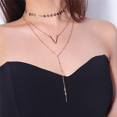 Stratified multi-layer necklace female collar necklace jewelry