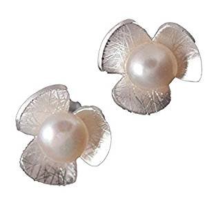 Three butterfly lily petal earrings