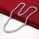 Men single-chain necklace, silver simple silver necklace jewelry daily