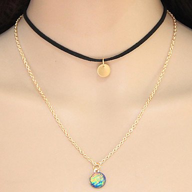 Female necklace pendant necklace double collar necklace fashion jewelry, layered necklaces