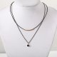 Women layered collar necklace, simple, fashion jewelry necklace