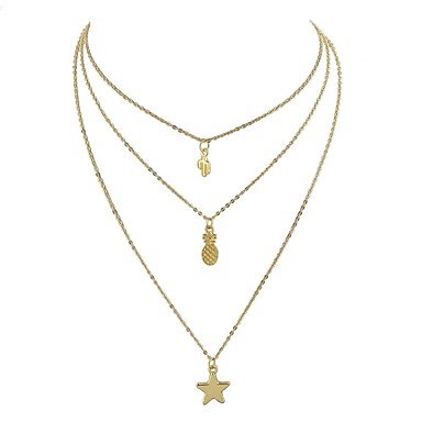 Layered necklace jewelry necklace female stars