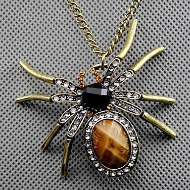 Female animal spider necklace retro fashion jewelry necklace