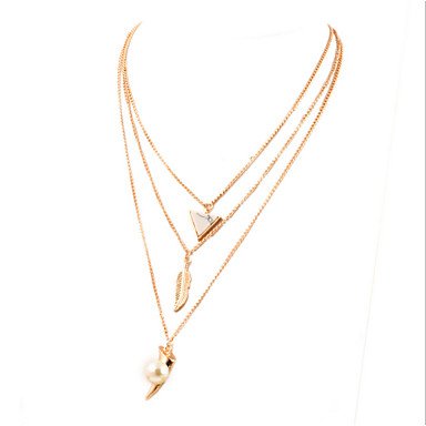 Female leaves woman necklace fashion jewelry necklace