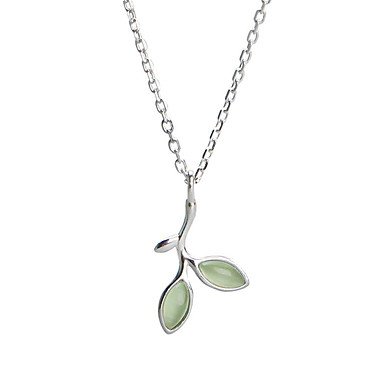 Silver leaf necklace female fashion simple necklace jewelry