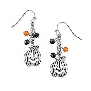 Trick or treat pumpkin earrings