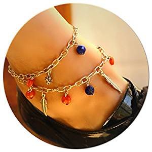 Bead anklets anklets summer beach barefoot anklet jewelry adjustable