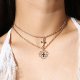 Layered necklace pendant necklace layered necklace cross necklace jewelry simple love