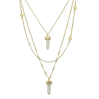 Women tourmaline necklace layered wiring harness, simple, stylish and lovely, necklace jewelry pieces