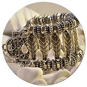 Unique statement wrap bracelet adjustable bracelet large