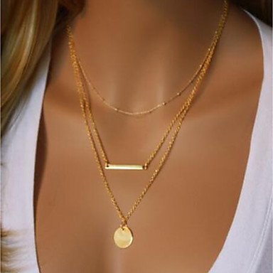 Women simply layered necklace fashion cute necklace jewelry