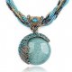 Female fashion turquoise necklace, necklace jewelry