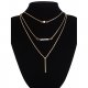 Women tassel pendant necklace layered hierarchical multi-layer necklace jewelry necklace female