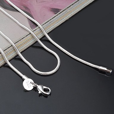 Women necklace, sterling silver, fashion jewelry silver necklace, birthday gift, leisure