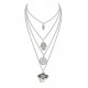 Women layered necklace jewelry simple long necklace