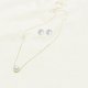 Women's Pearl Jewelry Set Floating Ladies Imitation Pearl Earrings Jewelry White Daily / Necklace