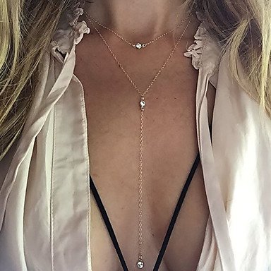 Women hierarchical multi-layer necklace pendant necklace, long necklace