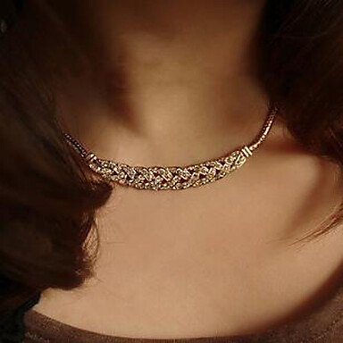 Diamond necklace female silver necklace everyday casual