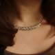 Women necklace, diamond, fashion silver alloy jewelry necklace, leisure