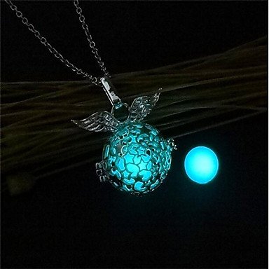 Women pendant necklace, necklace, luminous luminous orange necklace jewelry