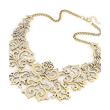 Women hollow collar necklaces, necklaces, flowers, fashion silver alloy jewelry necklace