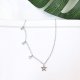 Women fashion collar necklace diamond fashion simple silver necklace