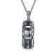 Men stainless steel fashion geometric pendant necklace silver necklace jewelry