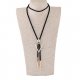 Long double female long necklace pendant necklace retro fashion casual heart