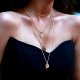 Women layered Pendant Necklace Fashion Jewelry