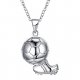 Ball pendant necklace unique fashion jewelry silver necklace