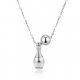 Charm necklace, alloy, stainless steel, simple, casual, fashion cute alloy, silver, rose alloy necklace jewelry