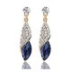 Fashion women rhinestone drop earrings crystal jewelry statement earrings elegant charm