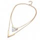 Layered necklace resin women, fashion, 44 + 5 cm necklace household ornaments