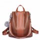 Women bag backpack feather