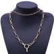 Female links, necklaces layered wrapped plated copper alloy necklace fashion jewelry necklace