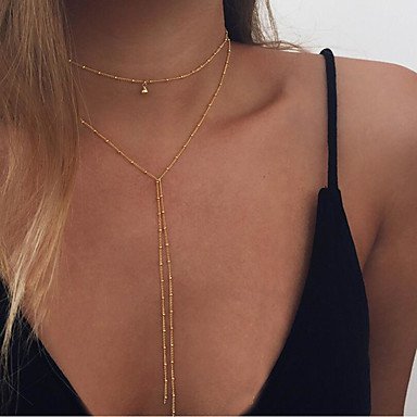 Long layered necklace female fashion jewelry silver necklace