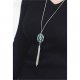 Female long tassel pendant necklace personalized fashion jewelry necklace