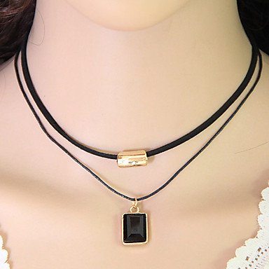 Women collar necklace, layered necklaces, resins, retro, double necklace jewelry party, everyday, casual