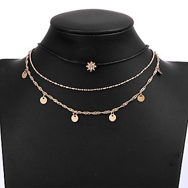 Female Star Fashion Necklace necklaces layered layered jewelry