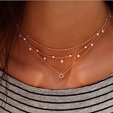 Women fashion layered necklace pendant necklace jewelry necklace