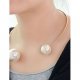 Women collar necklace, pearl necklace, pearl, fashion jewelry necklace, birthday gift