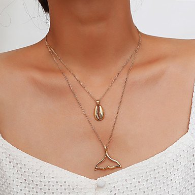 Women layered necklace jewelry