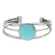 Turquoise stone antique silver retro Bohemian Tibetan Women's Open statement bracelet