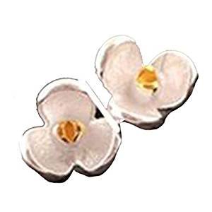 Magnolia flower earrings