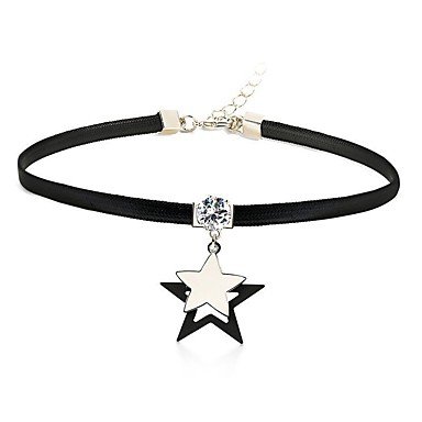 Women Crystal rivet collar necklace, crystal, simple, fashion jewelry silver necklace