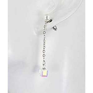 Clear crystal pendants hanging imitation long after the fall of lightweight earrings