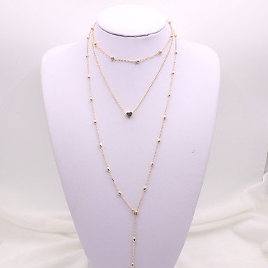 Women were stratified long necklace ball necklace jewelry